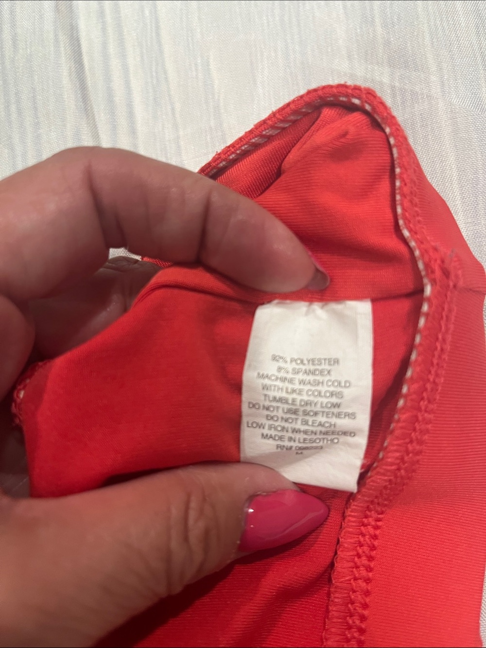 BCG Red Racerback Sports Bra - Picture 4 of 5